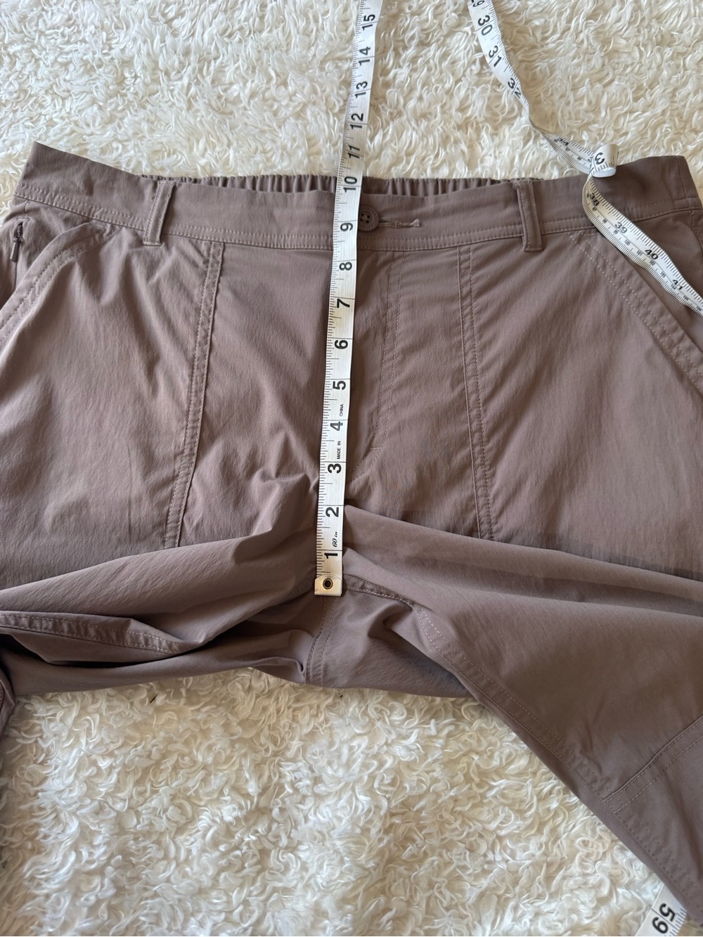 REI Co-op Savanna Trails Pants Brown Hiking Outdoor Nylon Lightweight Size 12 - Picture 7 of 13